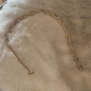 Gold and rhinestone belt